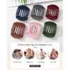AWAYTR 6Pcs Flat Hair Clips for Women Strong Grip Curved