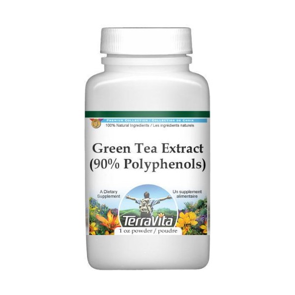 Green Tea Extract (90% Polyphenols) Powder (1 oz, ZIN: 514373)