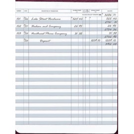 ABC Check Registers for Deskbook Checks - Set of 5 Books