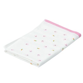 Nishikawa TT19002005 Bath Towel, 23.6 x 47.2 inches (60 x 120 cm), Washable, Gauze & Pile, Thin, Quick Drying, Lightweight, Senshu, Retro Animal Pattern, Rabbit, Made in Japan, Pink