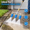 Pressure Washer Triple Turbo Nozzle for Cleaning – 360° Rotating