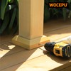 Wocepu 12 pcs 4"x4" (Actual: 3.5"x3.5") Aluminum Deck Post Base