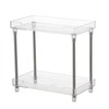 Makeup Organizer Rack Detachable Cosmetic Storage Shelf with Clear Acrylic