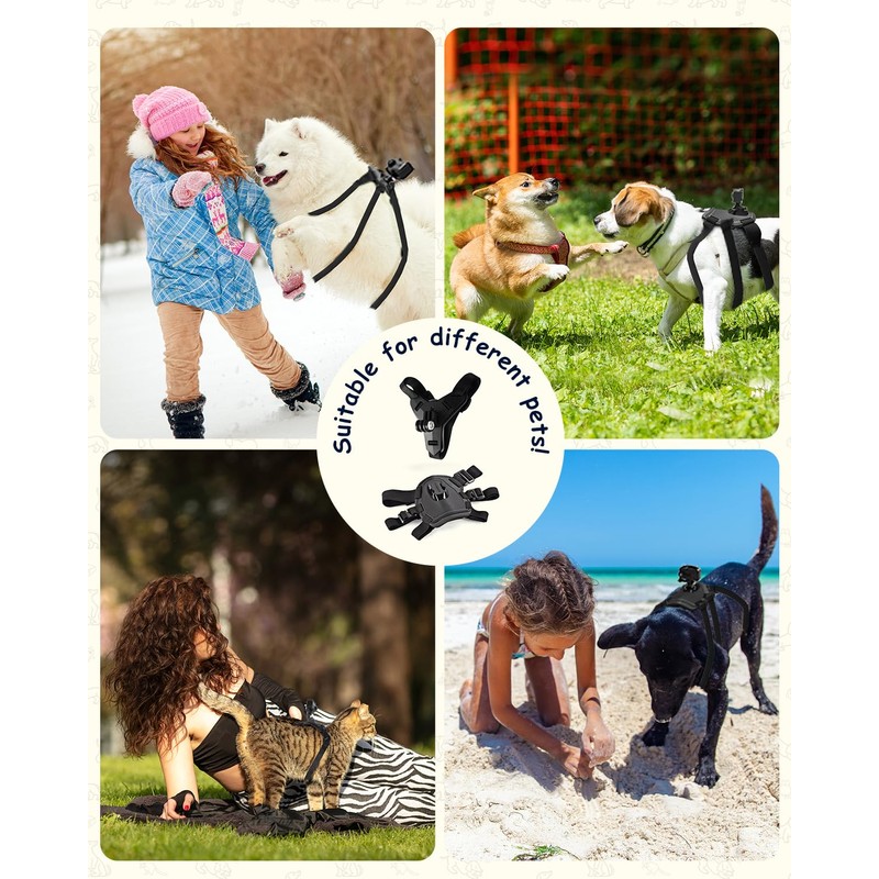 Camlance 2K Pet Collar Camera with Phone App 32GB SD