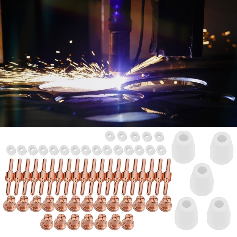 65Pcs PT‑31 Plasma Cutting Consumables Fit for CUT‑40 Plasma Cutting