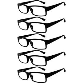 5 Pack of Reading Glasses Elegant Mens Womens Readers Designer +2.75
