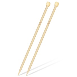 Aeelike 10mm Knitting Needles UK, 35cm Long Chunky Bamboo Knitting Needles Beginners, Thick Wooden Knitting Needles for Arthritic Hands, Large Knitting Needles for Chunky Knitting Blanket