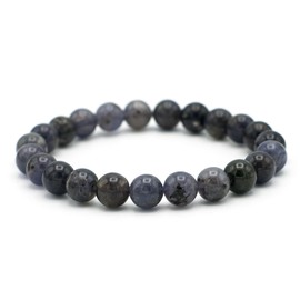 Miracles Minéraux 8mm Round Beaded Bracelet Natural Stone French Craftsmanship Over 80 Possibilities, Stone wrist circumference: 18 cm, Mineral stones