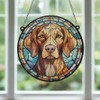 Image Industry Vizsla Stained Glass Effect Suncatcher - Garden Gift