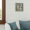 Yosemite Home Decor Square Wooden Wall Clock, White Frame, White