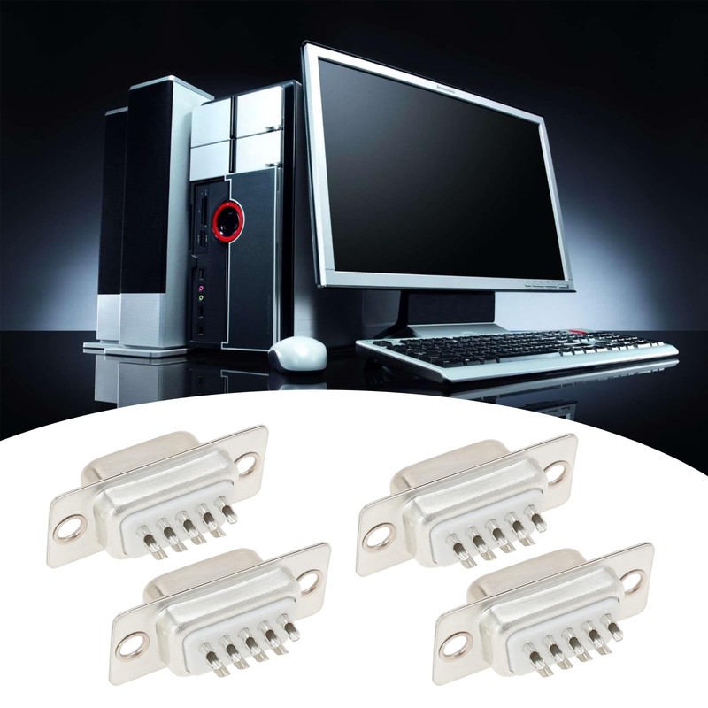 YINETTECH 10pcs DB9 RS232 Female 9-Pin D-SUB Serial Solder Connector