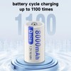Palogreen 6 Pack Rechargeable D Size Batteries,1.2V 8000mAh NiMH D