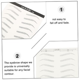 Healeved Full Natural Brows Temporary Brow 18pcs Waterproof Makeup Brow Stickers