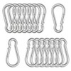 Pack of 20 Carabiner M4 Carabiner Hooks Stainless Steel 304