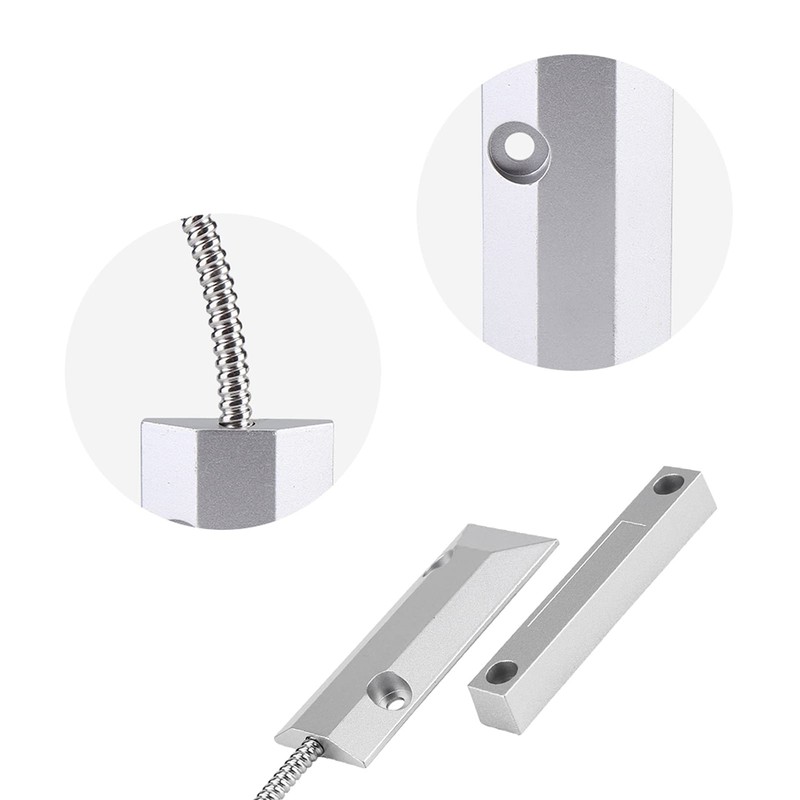 Door Magnetic Contacts Switch Sensor, Door Window Magnetic Wired Sensor