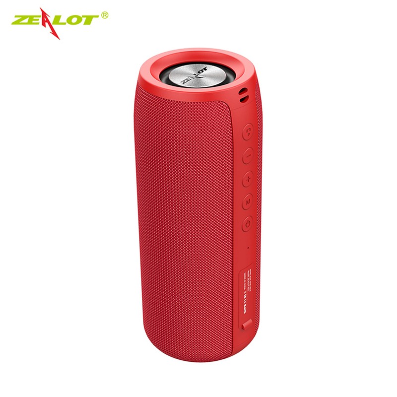 ZEALOT S51 Red Portable Bluetooth Speaker Outdoor 10W TWS Connection