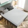 PiccoCasa 100GSM Microfiber Striped Bed Fitted Sheet, 16 Inch Deep