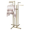 SSWBasics Gold 4-Way Clothing Rack with Straight Arms
