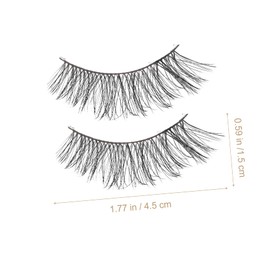 LALAFINA 20pairs Chemical Fiber Fake Eyelashes Natural Lashes for Weddings Cosplay Photography Daily Use Comfortable Reusable Falsies for Stunning Looks