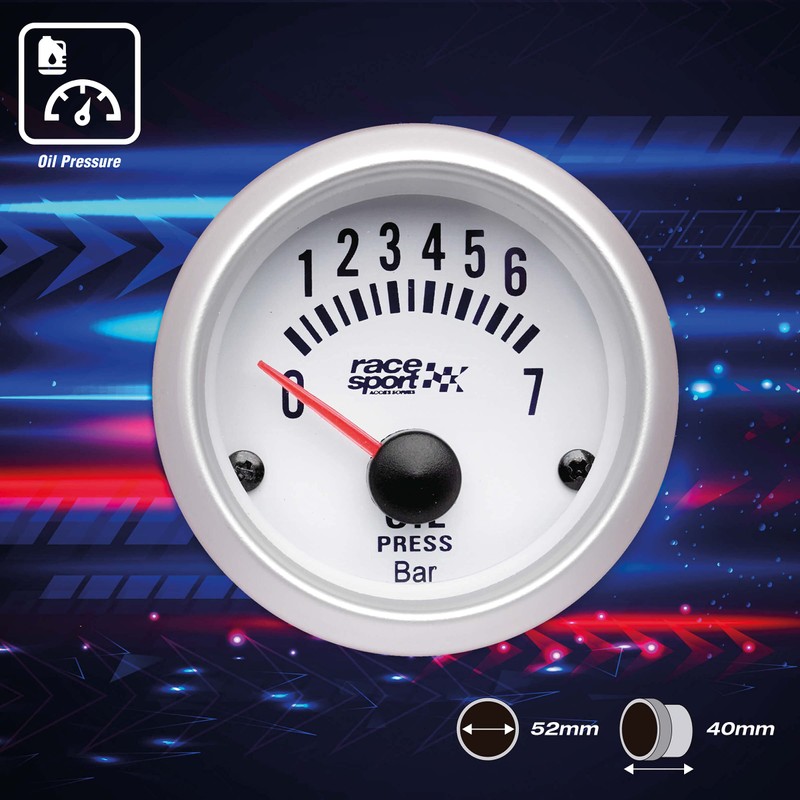Sumex GAUG524 Race Sport Oil Pressure Gauge 12 V -