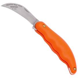 Zenport K107 Folding Horticulture Knife with 3.5-Inch Stainless Steel Blade, Orange