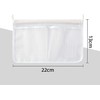 jiele Fridge Door Organiser with Connections, Refrigerator Door Mesh Bag