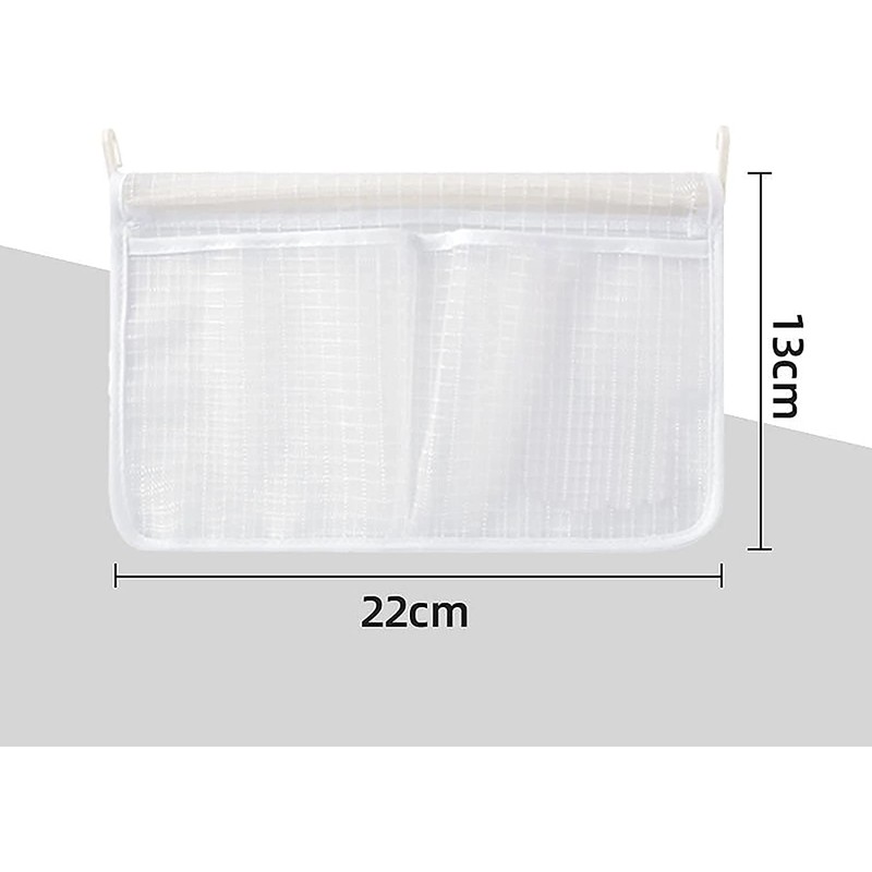 jiele Fridge Door Organiser with Connections, Refrigerator Door Mesh Bag