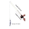 Nuatpetin Cat Fishing Pole Toy, Interactive Cat Teaser Wand, Retractable