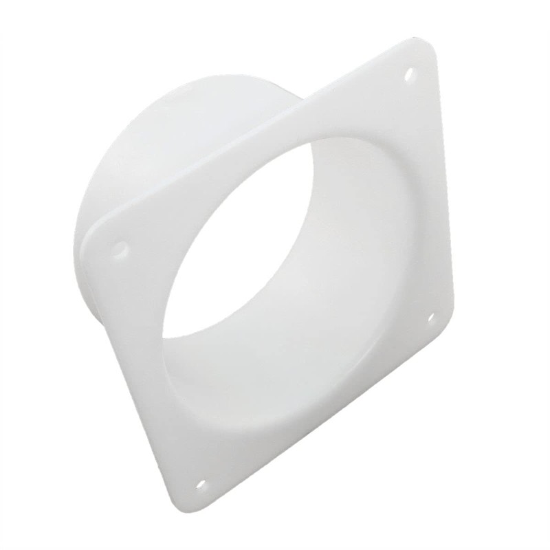 ZRM&E Plastic Air Duct Connector Flange Panel 4" Dryer Vent