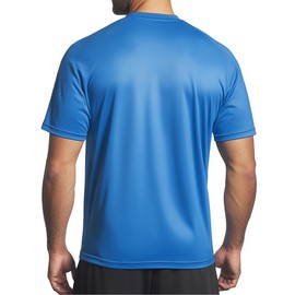 GearGlacier Instant Cooling Quick Dry Workout Shirt for Men Coolmax Moisture Wicking Performance Crew Neck Running Comfort