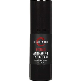 Challenger Men's Primo - Men's Eye Cream, Anti Aging Eye Balm - Reduce Wrinkles, Under-Eye Circles, Puffiness, Crows Feet and Signs of Age - Unscented 1 Ounce Airless Pump with Natural Ingredients