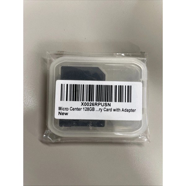Micro Center 128GB Micro SDHC Flash Memory Card with Adapter