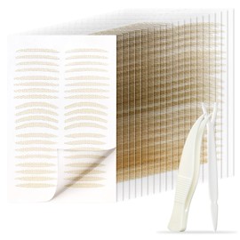 1200PCS Eyelid Tape Instant Invisible Eyelid Lifter Strips Breathable Fiber Double Eyelids Tape Long-Lasting Complexion Eyelid Stickers for Hooded Droopy Uneven Lids Mono-Eyelids Makeup