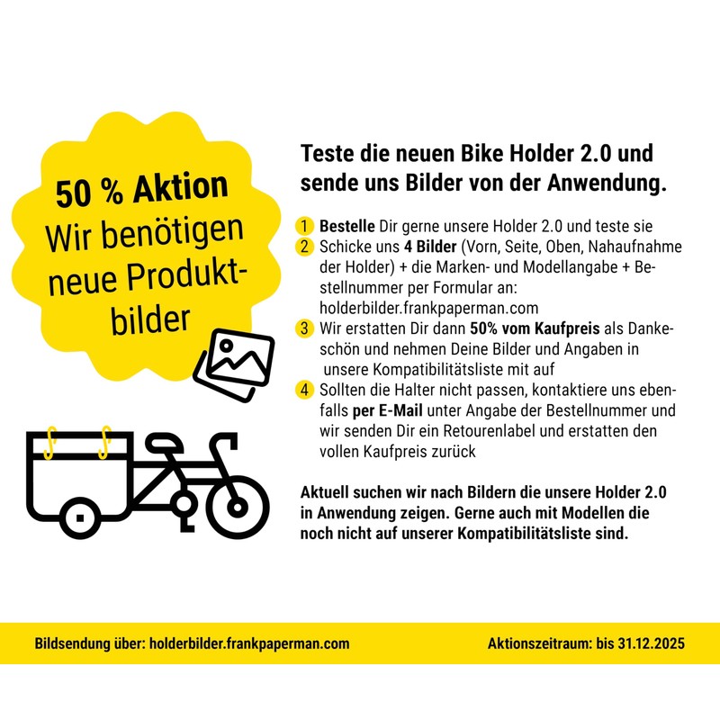 Frank Bike Holder M 2.0 – 2 x Holder for