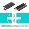Pack of 100 Aluminium Alloy Patio Clips Fixing Clips Hidden