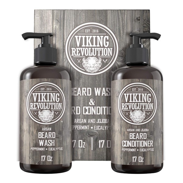 Viking Revolution Viking Revolution Beard Wash & Conditioner Set w/Argan