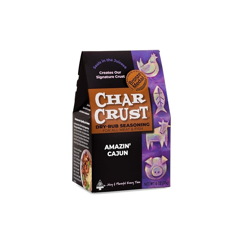 Char Crust Dry-Rub Seasonings Amazin' Cajun | All-in-one seasonings |