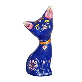 ETROVES 4 Inch Cat Smiling Figurine Funny Collectible - Happy Cat Collection - Cat Lover Gifts for Women, Cat Lover Gifts for Men, Cute Cat Gifts, Cat Office Desk Accessories, Cat Desk Decoration