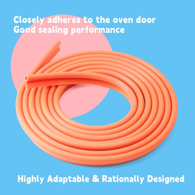 13ft Heat Resistant Silicone P-Gasket Seal Replacement for Smoker Barbecue