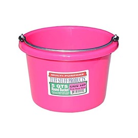 Tuff Stuff 5Qts Small Round Bucket Hot Pink