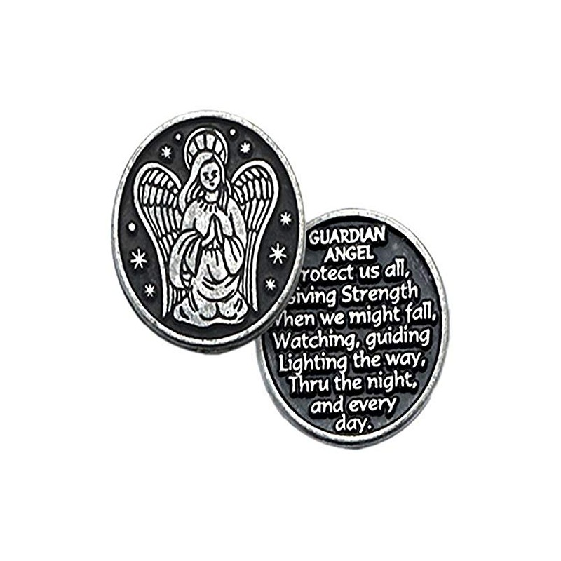 Cathedral Art Guardian Angel Pocket Token, 1-Inch, Pewter