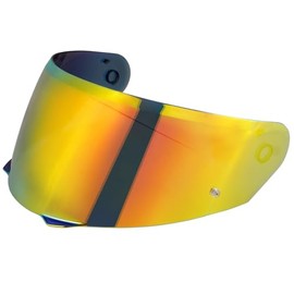 Motorcycle Helmet Visor for HJ33/i90/i91, Helmet Visor Motorcycle Wind Protection Helmet Lens Visor Full Face, Helmet Visors Accessories Replacement (Chrome Red)