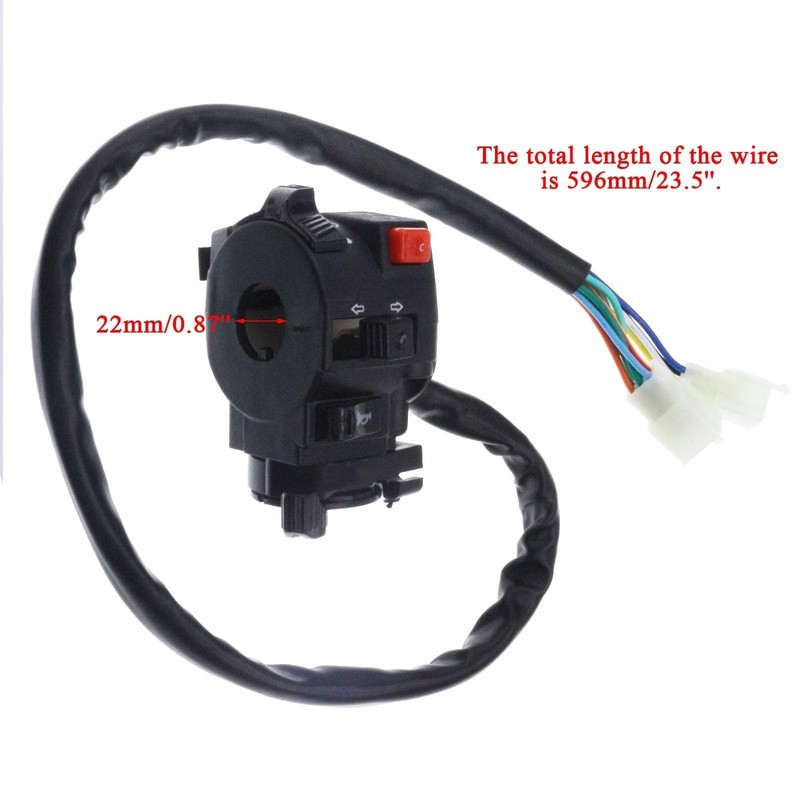 PRO BAT Left Kill Start Turning Light Choke Horn Switch