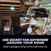 Bell+Howell Socket Breeze Modern Ceiling Fans with LED Lights, 10"