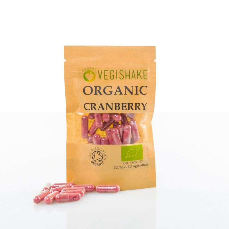 Organic Cranberry HPMC Capsules Urinary Bladder Kidney Liver Immune Vegan