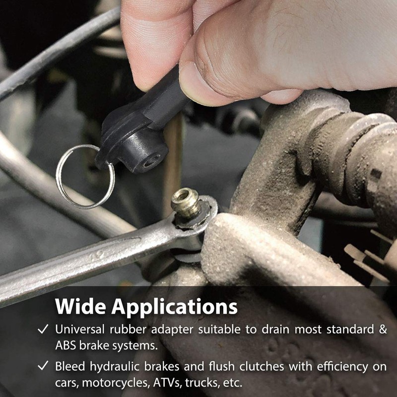 FIRSTINFO Brake Service Brake Fluid Bleeder Bottle/Receiver with Non-Return Check