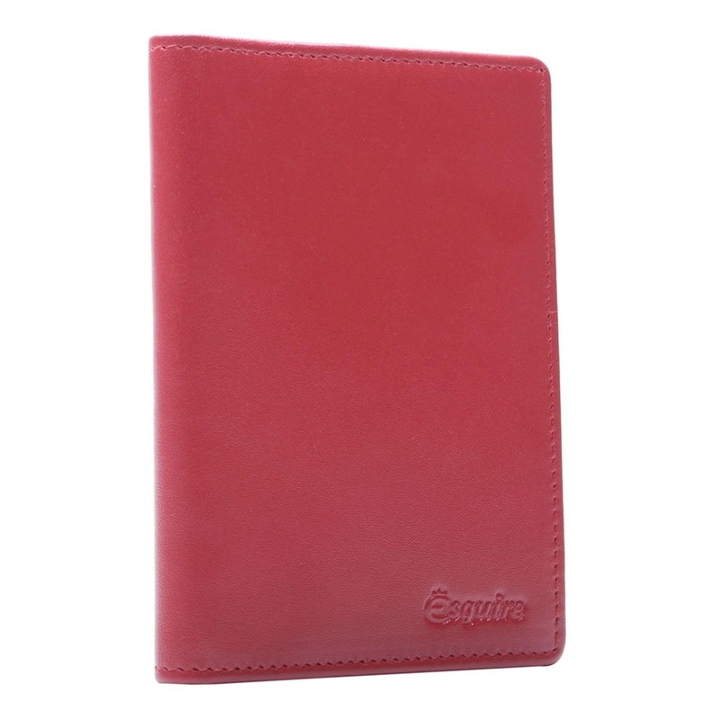 Esquire Silk 02 Passport Case Red, red, rfid wallet
