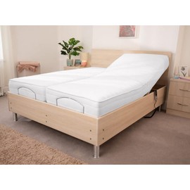 SlumberWell Split California King Bed Sheets 100% Cotton Sheet Set, 5 Pieces Sheet Set, Upto 15" Deep Pocket- Adjustable Split Bed Sheets (White, Split Cal-King)