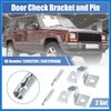 VekAuto 2 Set Door Check Bracket and Pin for Jeep