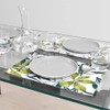 Reversible Type Placemat, Set of 2, 100% Cotton, 11.8 x